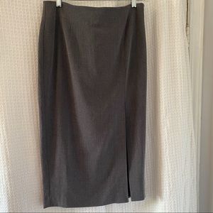 Pencil skirt with slit